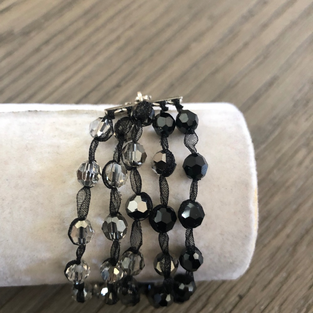 New Auth Chan Luu Jet Hematite Mix Swarovski Cryst - Picture 3 of 7